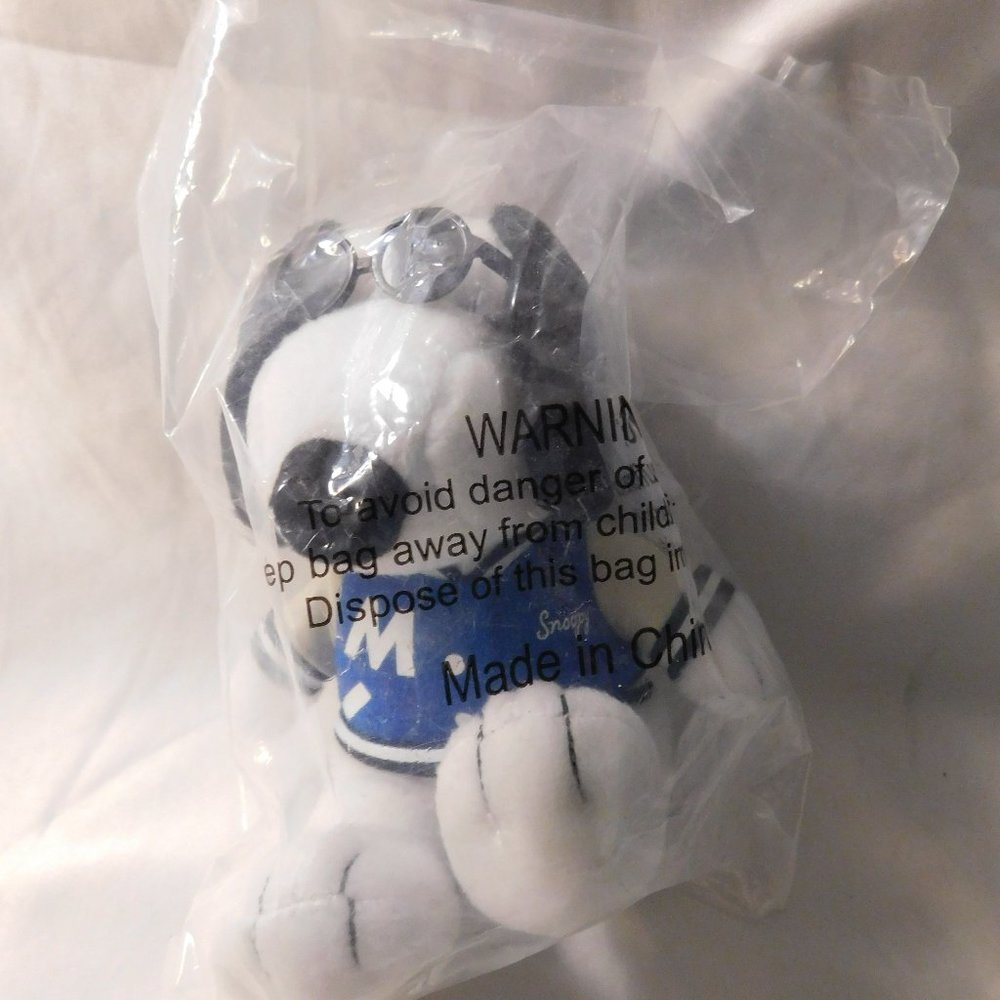 Snoopy Joe Cool Met Life Varsity Letterman Jacket Stuffed Plush Toy NEW